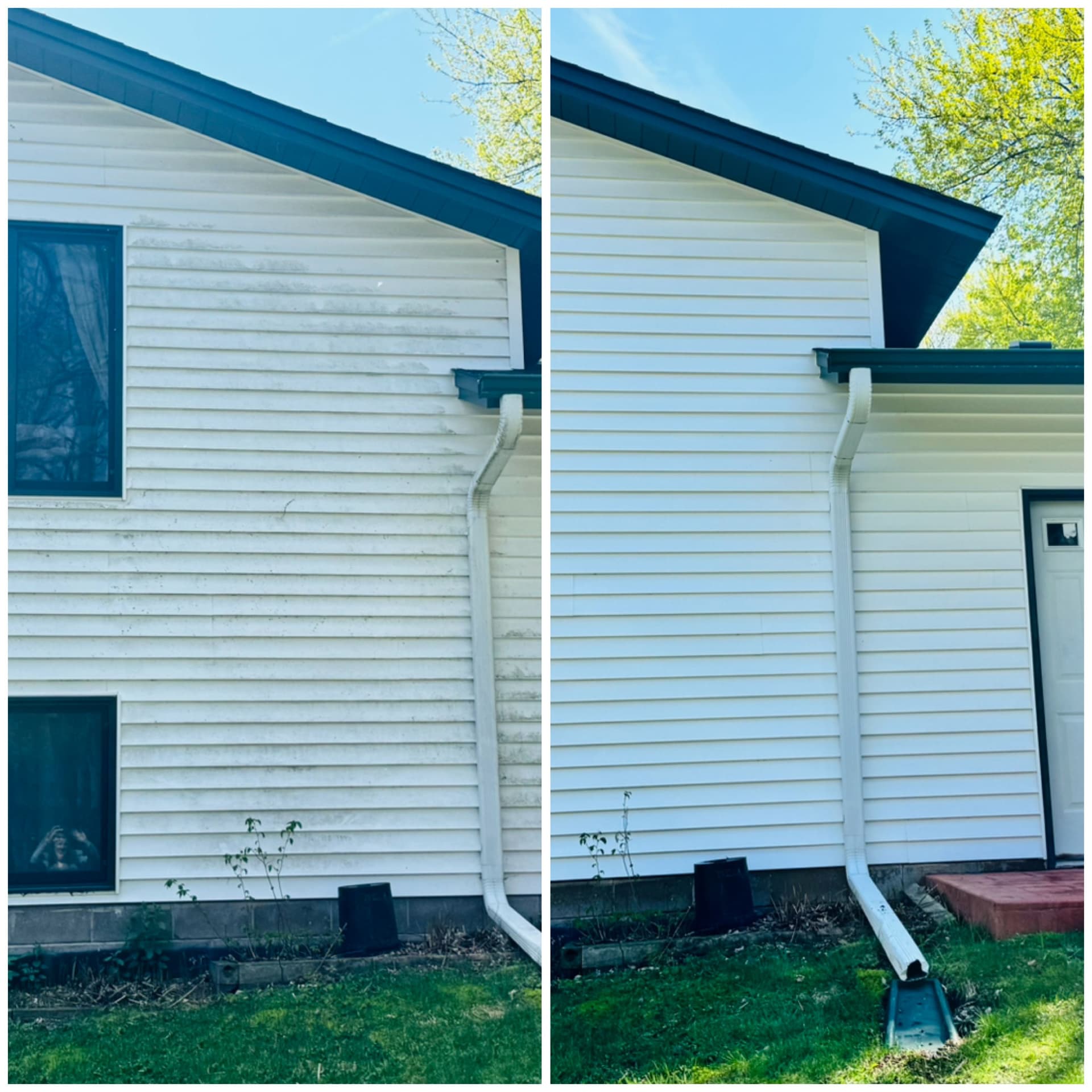 Gallery photos for Exterior House Washing That Makes White Siding Look White Again: Image #1