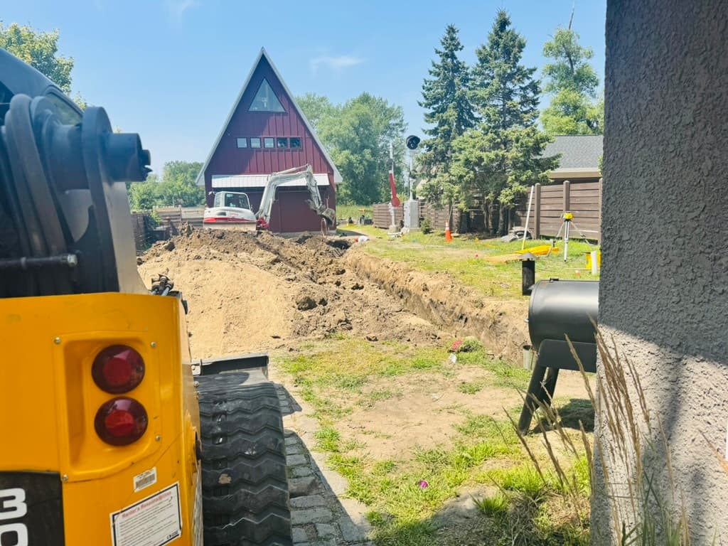Gallery photos for Residential Sewer and Water Line Excavation Done Right: Image #1