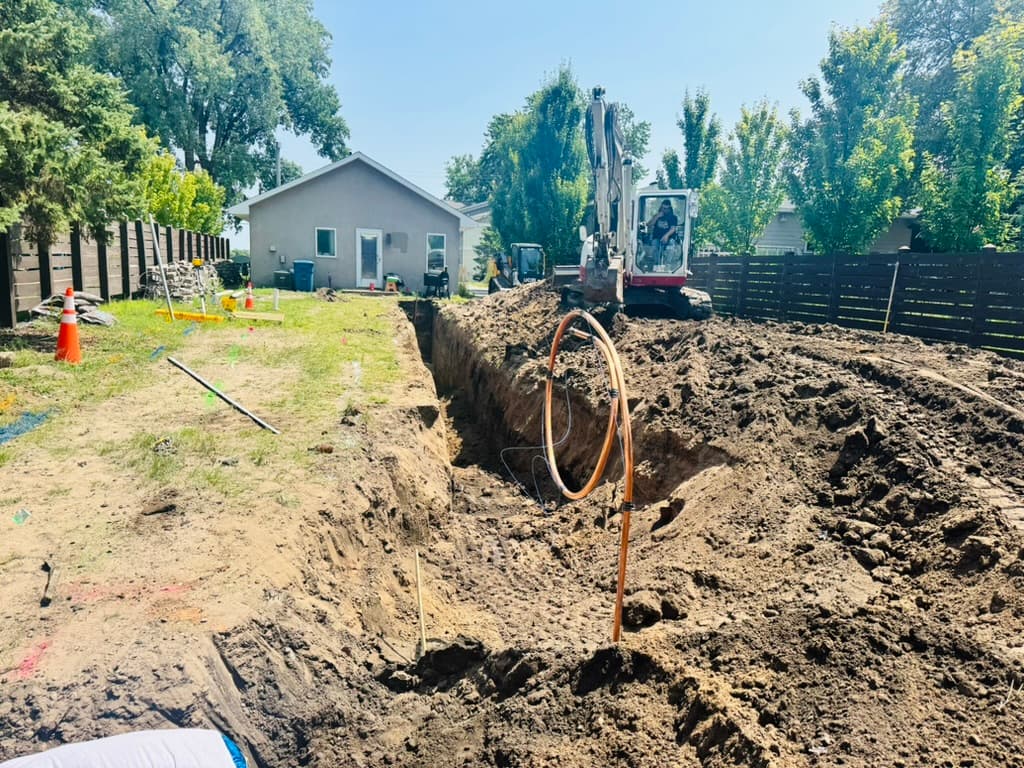 Residential Sewer and Water Line Excavation Done Right image