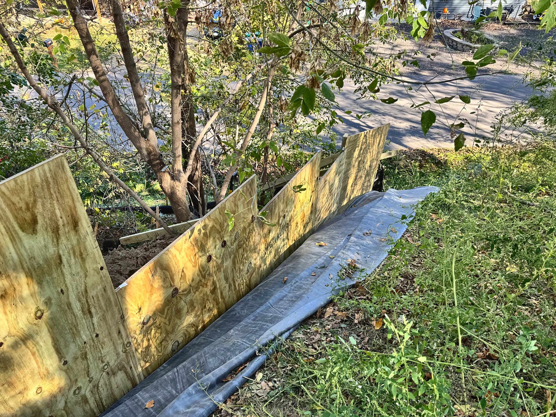 Gallery photos for Steep Hillside Erosion Control Trenching in Scandia MN: Image #3